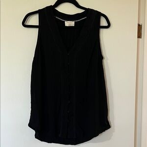 Elegant Black Sleeveless Top